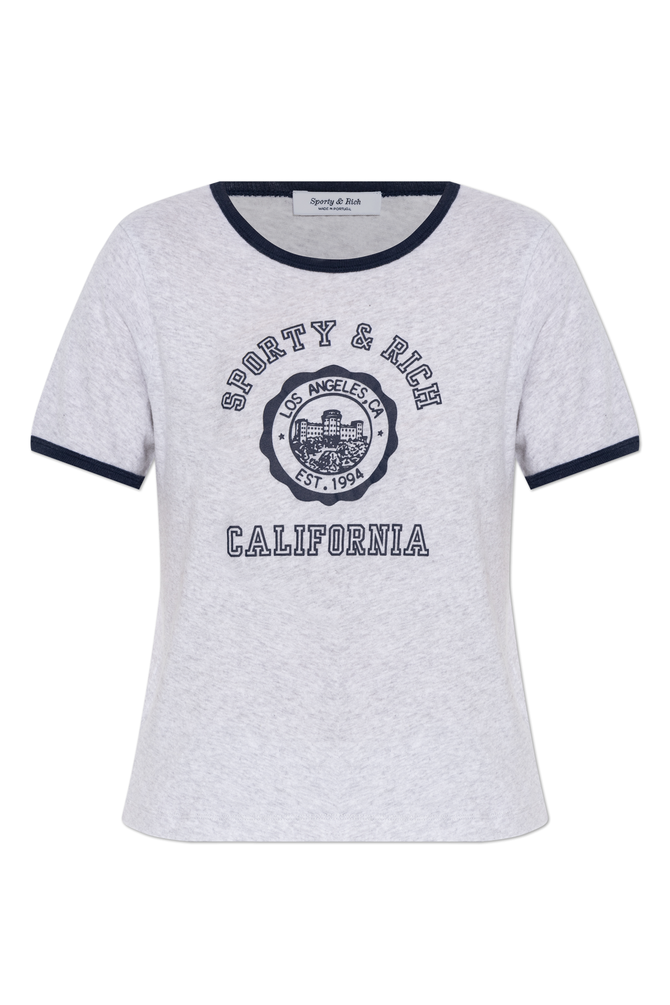 Grey T-shirt with print Sporty & Rich - Vitkac AS